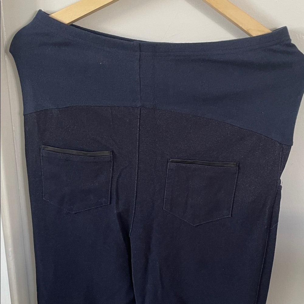 Women's Navy maternity pregnancy Pants size L - Picture 5 of 7